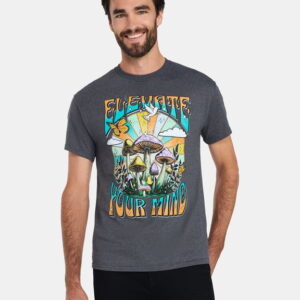 Elevate Your Mind Mushroom Graphic T-Shirt