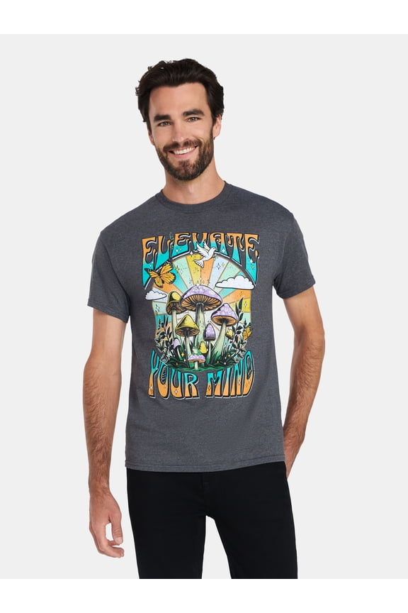 Elevate Your Mind Mushroom Graphic T-Shirt