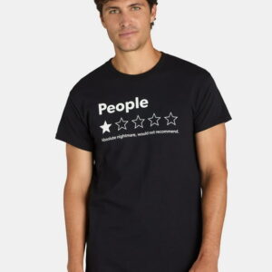People Rating 1 Star Funny Sarcastic Graphic T-Shirt