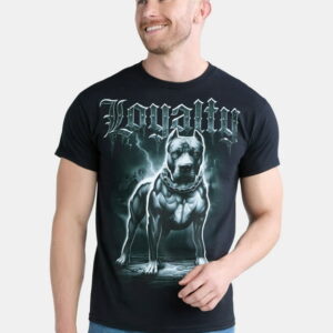 Loyalty Tough Dog Graphic T-Shirt for Dog Lovers