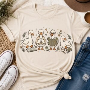 Christian Goose Shirt - Cute Faith Geese Bible Study T-Shirt